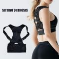 Men Women Posture Corrector Spine Orthopedic Magnetic Therapy Braces Shoulder Back Belt Lumbar Support Brace Tape. 