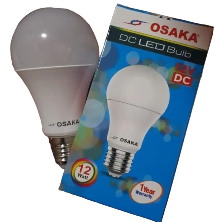 Osaka Solar 12 Volt DC LED Bulb - 12 Watt, E27 Screw Type (Chori)