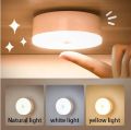 Mini Portable Soft Light LED Sensor Wall Lamp Smart Sensor Night Light Magnetic Base Wall Lamp Circle Soft Light Night Lamp - 1 Piece - ZT. 