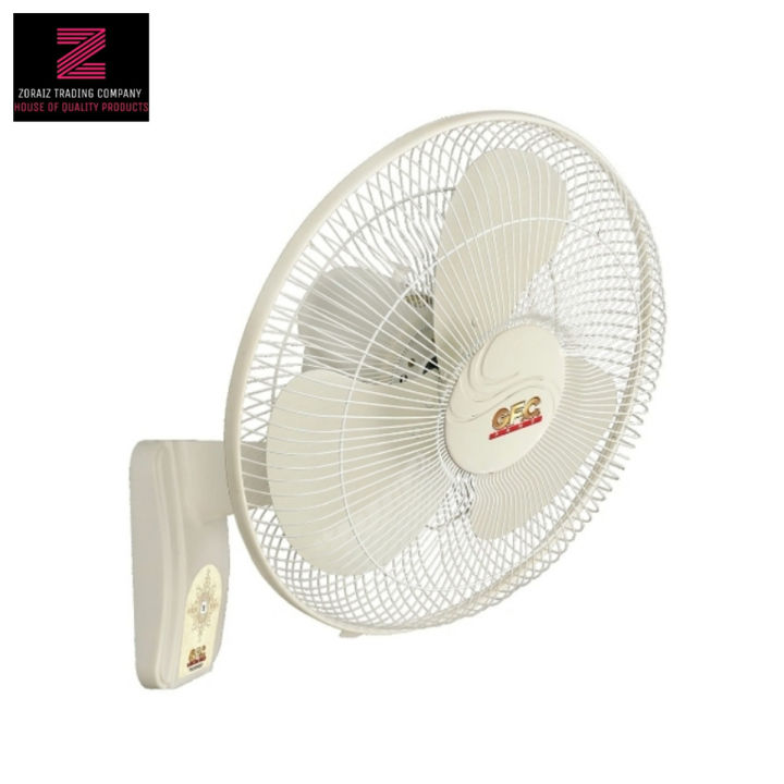 GFC Fan AC DC Inverter/Energy Saver Remote Control wall Bracket 18 Inch ...