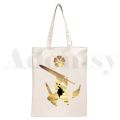 Japan Manga Asta Black Clover Funny Anime Print Reusable Shopping Women Canvas Tote Bags Eco Shopper Shoulder Bags. 
