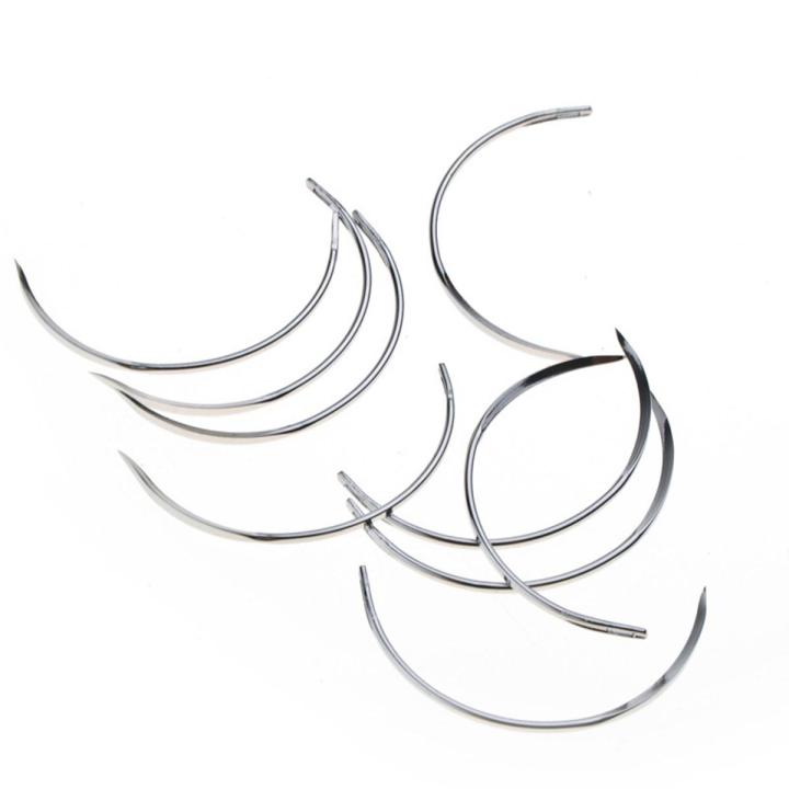 10 suture needles for veterinary surgery, surgical sutures, curved needles pigs sheep poultry beasts and suture needles