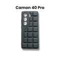Tecno Camon 40 Pro 4G Cover Soft Matte Silicone Puffer Down Jacket Style Box Design Camera Protection Back Case for Tecno Camon 40 Pro 4G. 