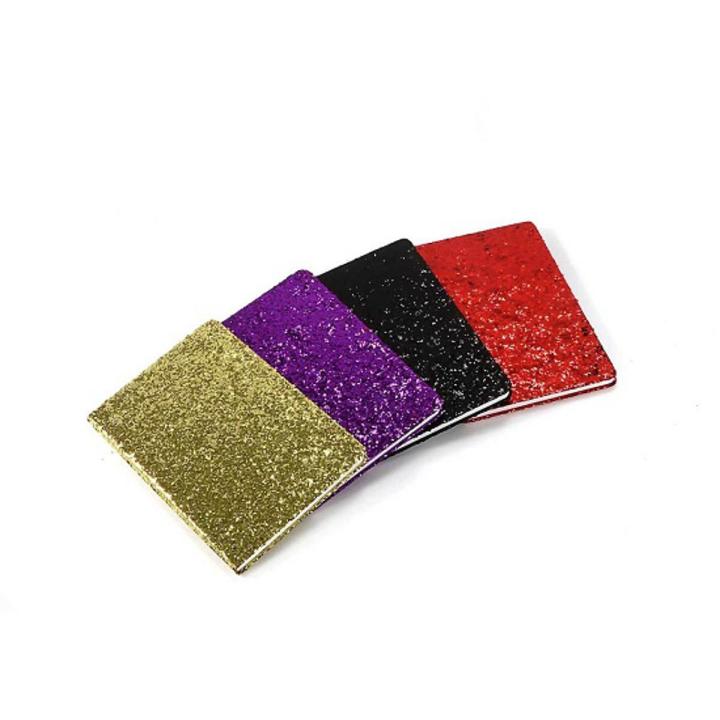 Pack of 10- Mini Random Logo and Color Shiny Glitter Diary, Kids Notebook, Kids Mini Diary, Glitter Powder Decoration Diary, Notebook For Journaling
