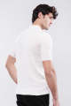 Mendeez - Knitted Polo Shirt - White. 
