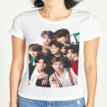 BTS T Shirt  for Men and Women BTS Members T-Shirt Unisex Color White. 
