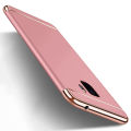 For Samsung Galaxy S9 3 in 1 Combination Hard Case Coated Anti-Fingerprint Non Slip Matte Surface Electroplate Frame Cover. 