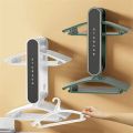 Large Capacity Foldable Retractable Clothes Hanger Organizer No Punching Expandable Multi-Functional Storage Organizer Shelf Plastic DIY Balcony Clothes Hanger Stacker Home. 