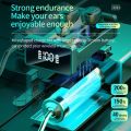 NYT Tws Bluetooth 5.2 Earphone Wireless Headphone Stereo High Capacity Led Display Touch Control Sports Waterproof Earbuds Headsets. 