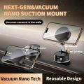 H800 / A2 Magnetic Metal Car Phone Holder with Strong Vacuum Suction Cup | 1080° Rotating Dashboard & Windshield Mount for All Smartphones with Free delivery. 