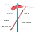 JM SEPROFE New Pattern Silicone Cosmetic Brush Mask Eye Shadow Brush Makeup Pink Blue. 