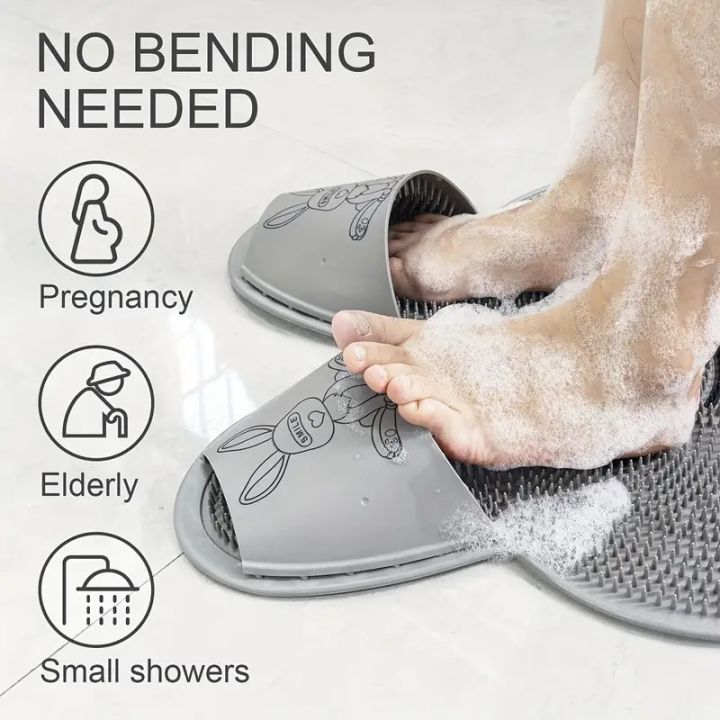 Silicone%20Foot%20Shower%20Massager%20with%20Non-slip%20Suction%20Cups,%20Bath%20Scrubber%20Cleaner%20Pad,%20Foot%20Massage%20Improve%20Circulation%20Reduce%20Pain%20Acupressure%20Mat%20for%20Feet,%20Rub%20Back%20Massage%20Brush%20Cleaning%20Bathing%20Tool%20Dead%20Skin%20Removal%20For%20Exfoliating%20Achy%20Large%20&%20Medium%20-%20Image%209