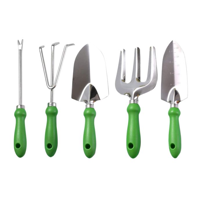 5Pcs Garden Tool Set, with PP Handle, Hand Tools, Fleshy Tool Set