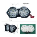 Head Light 18 LED Motorcycle Headlight Fog Light Motorcycle Light Double Eye Light Motorcycle Blinking Light Bike Light. 