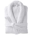 White Egyptian Cotton Soft Adult Size Bathrobe. 