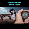 Sport Stopwatch Timer, Black High Sensitivity Sports Stopwatch Waterproof Multifunction for Racing for Badminton for Judging. 