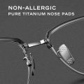 CAPONI Hot Men's Eye Glasses Frame Pure Titanium TR Anti Blue Light Glasses Simple Light Weight Classic Brand Spectacles JF22158. 