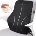 Universal Lumbar Support Cushion For Car | Back Posture Support black and baige. 