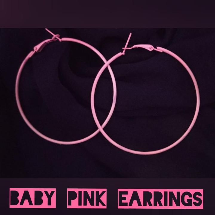 Earrings-Simple%20Baliya%20baby%20pink%20colour%20(1%20pair)%20-%20Image%203