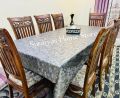8 Chairs Rectangle (60 x 104) Inches Fancy Premium Quality Dining Table Cover | Dining Table Cover | Dining Table Cover Sheet | Dining Table Cover Sheet Plastic | Dining Table Cover Sheet Fancy | 8 Seater Dining Table Cover | 8 Chairs Dining Table Cover. 