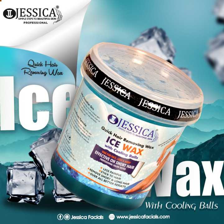 Jessica Quick Hair Removing Ice Wax For Face & Body - 1000gm Strip Wax
