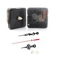 Silent DIY Clock Mechanism Battery Powered Quartz Wall Clock Movement with Black and Red Needle Hands for Clock Replacement Kits. 