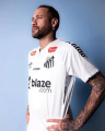 Neymar Jr Santos Home Shirt 2025 + Neymar Printing - Brazil Football Shirt. 