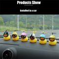 Bike Lights Front Duck With Helmet Pendant Small Yellow Duck Road Bike Helmet Riding Bike Accessories With Lights Decoration. 