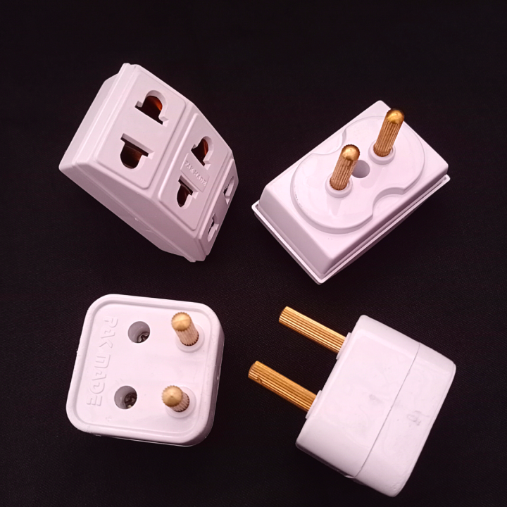 4%20Pcs%20Pack%20Mobile%20Shoe%20Multi%20Three%20to%20Two%20Pin%20Shoe%20Converter%20Adapter,%20Electric%20Plugs%20and%20Power%20Socket%20Multi%20Plug%20220%20Volts%2010A%20-%20Image%204