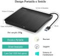Cocopa External DVD Driver USB 3.0 DVD/CD Drive Portable Ultra Slim for Windows XP/Vista/7/8/10 3.5 x 2.6 x 0.3 inches Black A R2078. 
