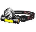 Portable mini High Power LED Headlamp Built-in Battery T6+COB USB Rechargeable Headlight Waterproof Head Torch Head Lamp Super Bright 3 Led Rechargeable Headlamp - Multicolor USB Charging Powerful Flashlight XPE COB LED Flash Light Flashlight. 