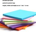 Colour Chart Paper A4 size 50 sheets Mixcolour Printing Color Hard/Chart Card. 