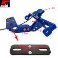 Tail Tidy CNC Adjustable Short Motorcycle Tail With Indicators & Number Plate Holder With Ultra Bright 3 Smd Light Sleek Design For Motorcycle - 3 Color Option - Red, Black, Blue - Universal fitment eg Derbi, Honda, Yamaha etc - Motex Auto Line. 