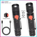 UV flashlight 365nm & 395nm Blacklight rechargeable USB, Wood's lamp ultraviolet black light LED Portable-detector. 