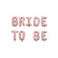 Bride To Be Foil Balloons Rose Gold, Silver, Golden, Red Color Decorations Great for Bridal Shower Party Backdrop. 