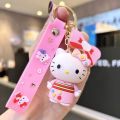 Kawaii Sanrio Keychain Cute Cartoon Hello Kitty Keychains KT Cat Car Key Ring Backpack Pendant Ornaments Jewelry Holiday Gifts. 