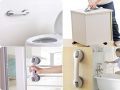 Bathroom Helping Handle Easy Grip Shower Support Anti-Slipping Suction Cup Bath-tub Support Helping Handle. 