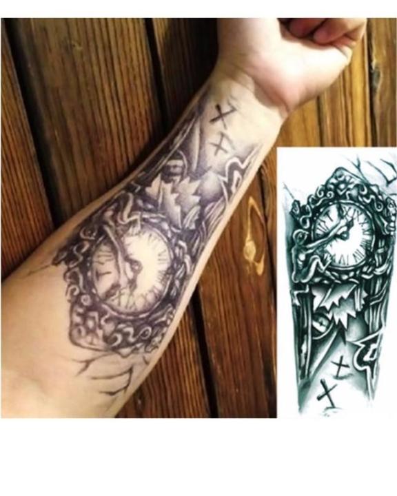 3D%20Chest%20Clock%20Temporary%20Tattoos%20-%20Image%204