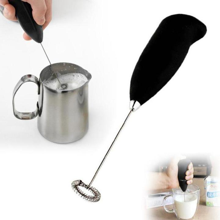 Fosher Coffee Egg Beater Blender & Milk Foamer Mixer – Black