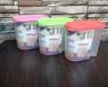 3Pcs{1 kg} Storage Jar, Storage Box,kitchen jar,Portion storage jar, Plastic Jar,Separate Jar - Transparent Storage Jar, Hi Quality. 