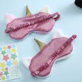 Soft Plush Sleeping Mask Eye Masks Cute Glitter Unicorn Eye Cover Plush Eyepatch Eye Cover Sleeping Blindfold for Travel Rest. 