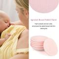 6pcs Washable Reusable Soft Cotton Breast Pads Absorbent Breastfeeding Nursing Pad. 