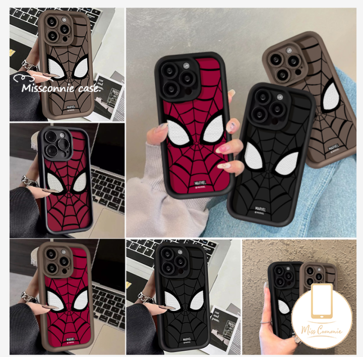 Fashion Brand Cartoon Marvel Case For Infinix Smart 8 7 Hot 30i 30 Play Tecno Spark Go 2024 10C 10 Go 2023 Camon 20 Pro Note 12 G96 30 Pro Couples Angel Eyes Cool Spider-Man Soft