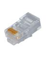 Pack of 2 - RJ45 Cat5e Pass Through Connectors - Easy to Crimp Modular Plug for Solid or Stranded UTP Network Cable  Male Ethernet Connector End. 