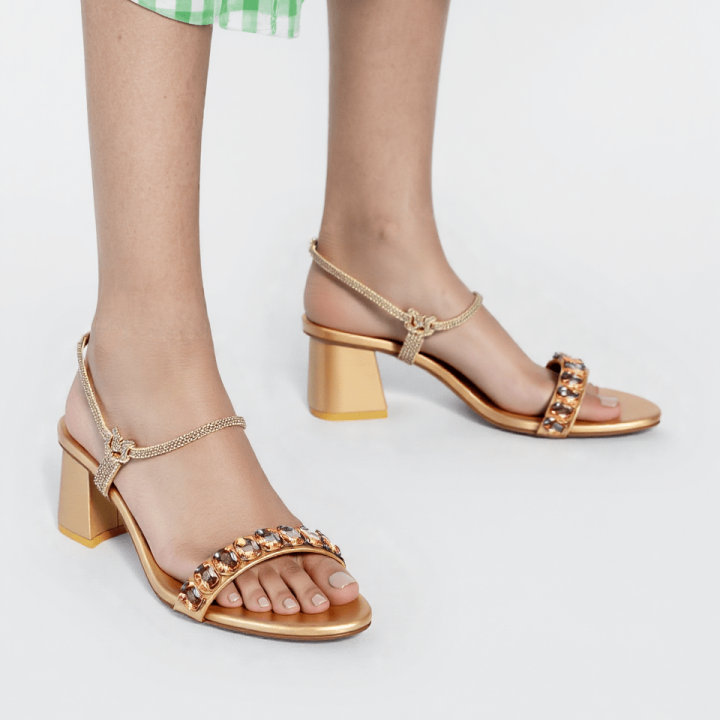 WalkEaze Formal Block Heel - 62989S- Heels Shoes For Women and Girls