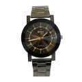 EPLAZA Pack Of 2 New Design-Black Stainless Steel Analog Stylish Couple Watches. 