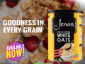 JENAN White Oats Tin Halal  400gm (Imported). 