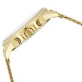 Guess Porter Gold Dial Gold Mesh Bracelet Chronograph Watch For Men-W1310G2. 