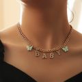 Cute Choker Necklace For Women Girls Baby Honey Angel Crystal Letters Pendant Chain Collar Necklace Trendy Jewelry. 