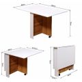 Toheed wood space saving folding dining table. 